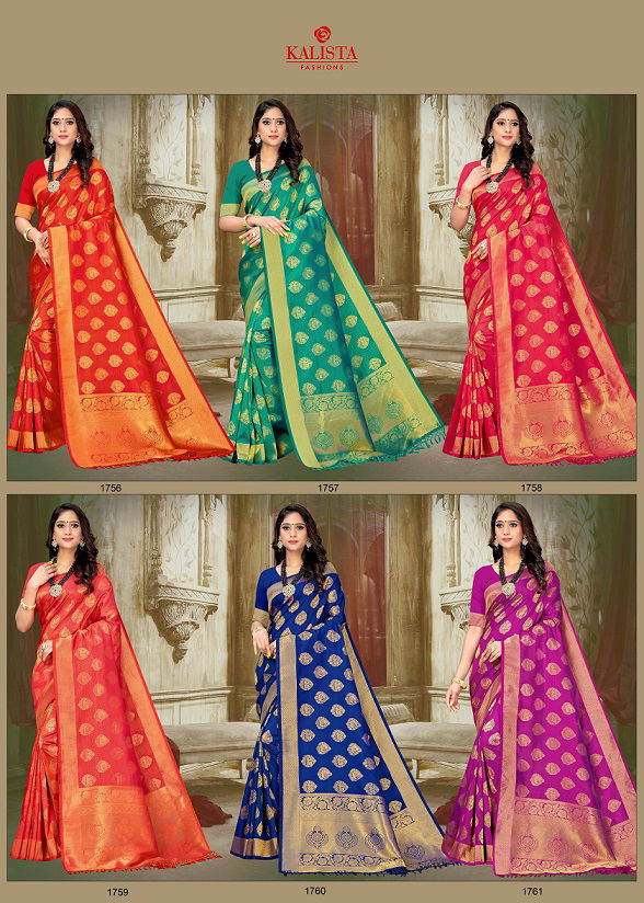 Kalista Kaira Letest Fency Festive Wear Designer Banarasi Silk Saree Collection